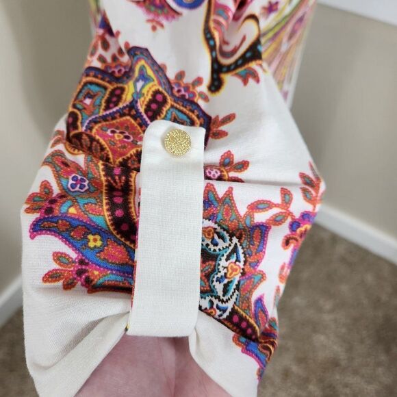 Pinkblush Maternity Dress Ivory Paisley NWT Size Medium - Picture 6 of 16